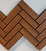 [MZK-TK] Réf TUR : MZK-TK 58X75 Teak Mosaïque Panel